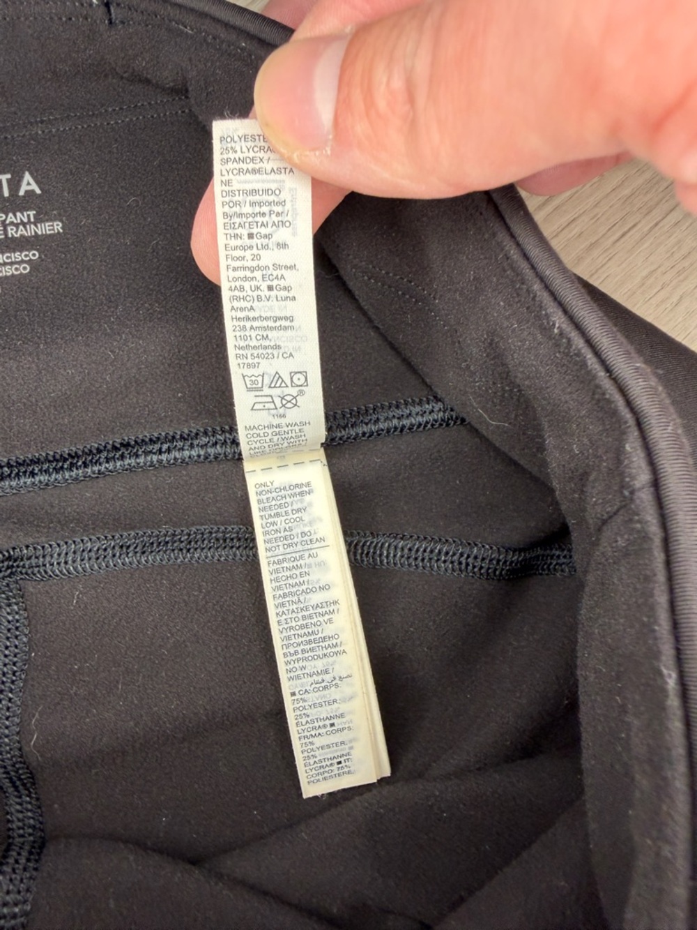 Athleta Rainier Bootcut Pant SuperSonic Fleece Lined Black Sz M - Picture 10 of 11